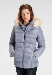 Steppjacke Mit Fellkapuze