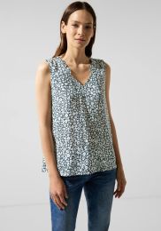 Printed V-Neck Top W Fri