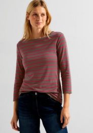 Striped Basic Boat Neck