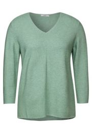 Tos_Structured V-Neck Shirt