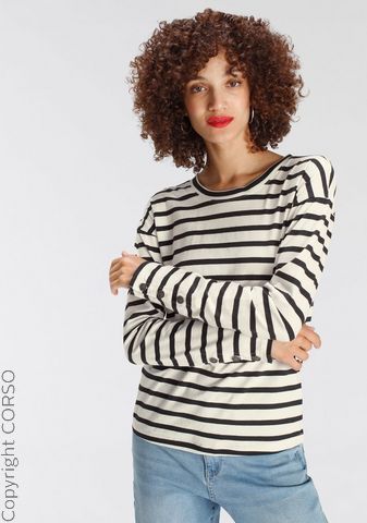 Langarmshirt Mit Knöpfe