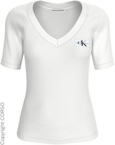 Shirt Woven Label Rib V-