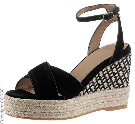 Boss-Keilsandalette