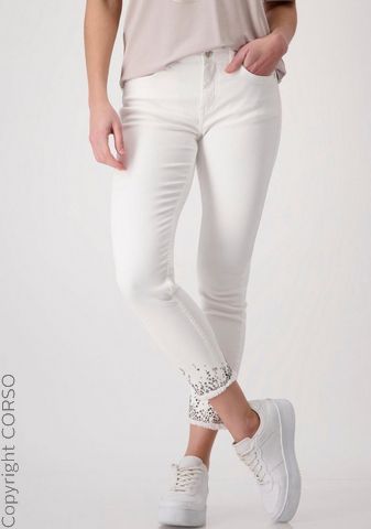 Hose Jeans Schmucksaum