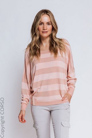 Zh StripedLangarmshirt