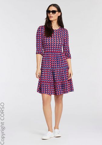 Jerseykleid Volantrock